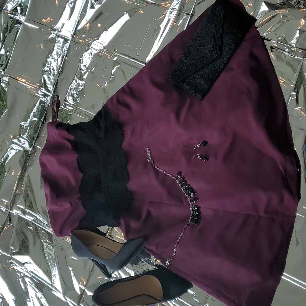 Plum Homecoming Evening Dress Size 5